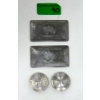 Image 1 : 4 x 1 Oz .999 Fine Titanium Bars & Rounds