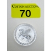 Image 1 : 1 Oz .999 Silver 2022 Pegasus Coin 