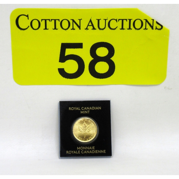 1 Gram .9999 Fine Gold 2023 Maple Leaf Coin 