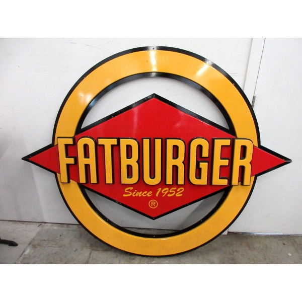 70" Fatburger Retail Advertising Sign
