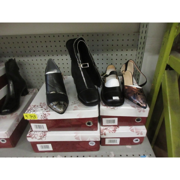4 New Pairs of Size 6.5 Ladies Boxed Footwear