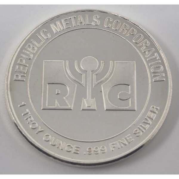 1 Oz .999 Silver RMC Republic Round