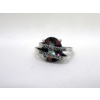 Image 3 : Rainbow Mystic Topaz & Diamond Ring & Mystic Topaz Stud Earrings 
