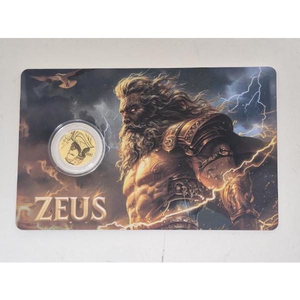 1/1000 Oz .9999 Fine Gold 2025 ZEUS Coin