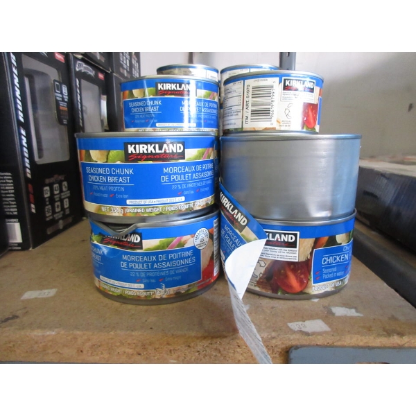 12 Dented Cans of Kirkland Seasoned Chunk Chicken Breast