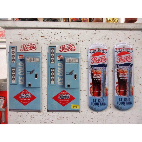 4 New Pepsi-Cola Metal Collectibles