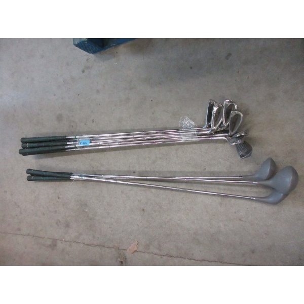 11 Spalding Drivers and Irons - Preowned - As Is
