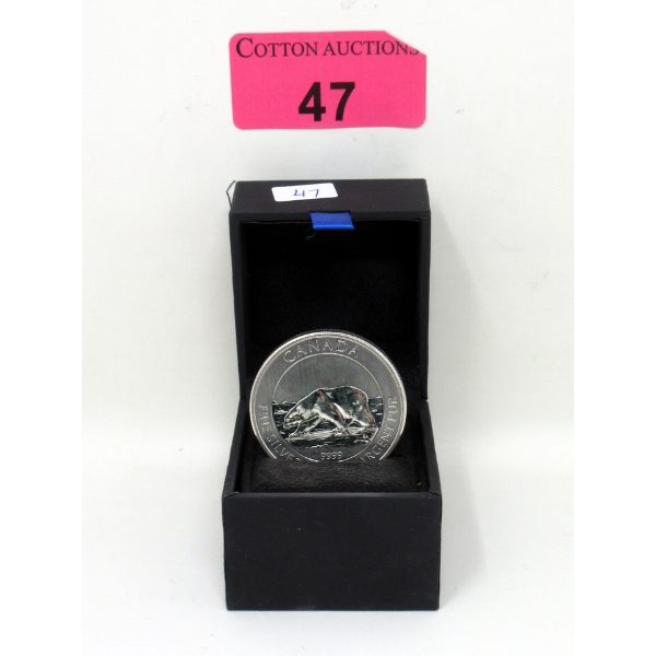 1.5 Oz .9999 Silver 2013 Canada Polar Bear Coin 