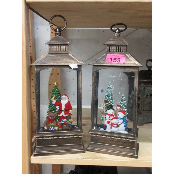 2 LED Illuminated Holiday Lanterns - No Boxes