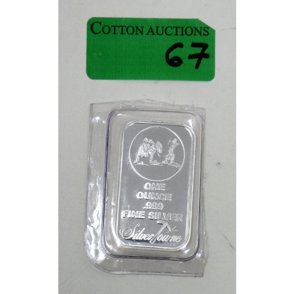 1 Oz .999 Silver Miner/Mule Bar 