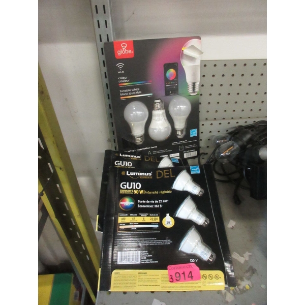 3 Packs of Assorted Light Bulbs