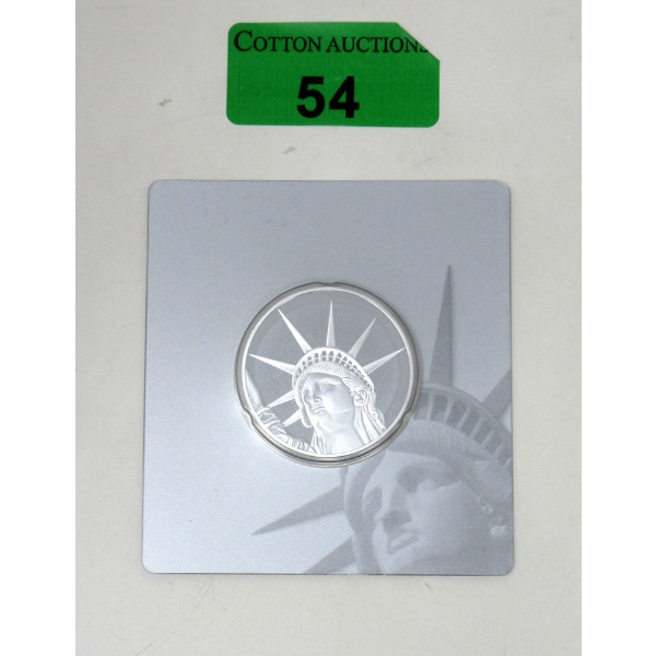 1.5 Oz .999 Silver Certified 2017 Solomon Island Liberty Coin 