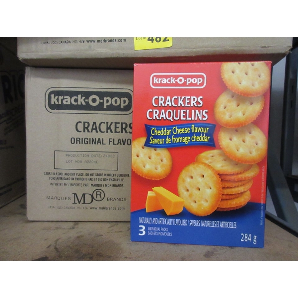 Case of Krack-O-Pop Cheddar Cheese Crackers