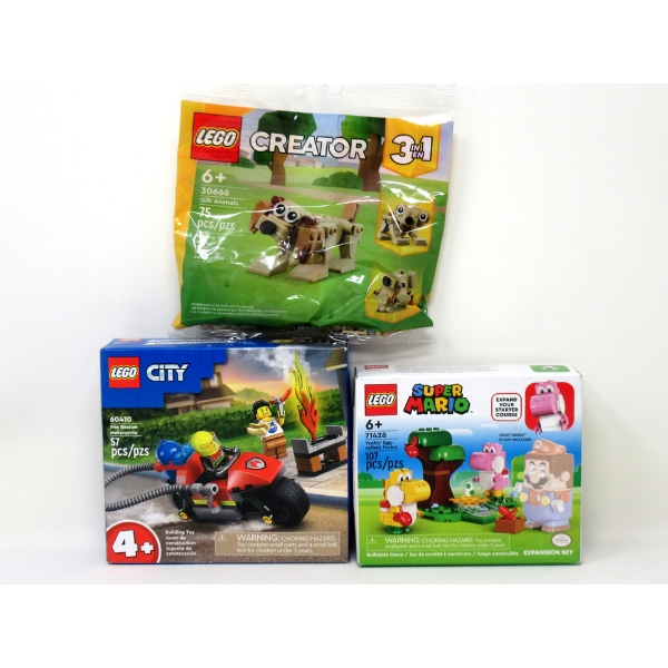 3 New LEGO  Building Toy Sets - Age 4+ & 6+ 