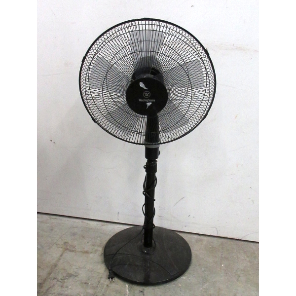 Black Westinghouse Pedestal Fan - Preowned