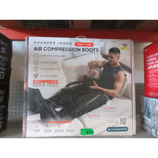 Sharper Image Air Compression Boots - L-XL