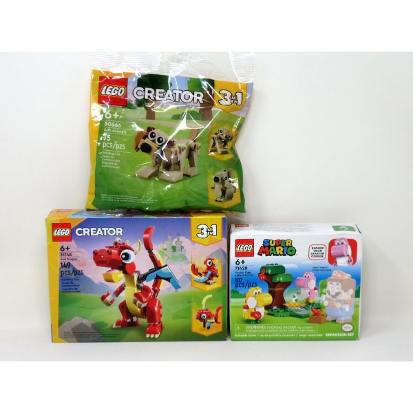 3 New LEGO  Building Toy Sets - Age 6+ 
