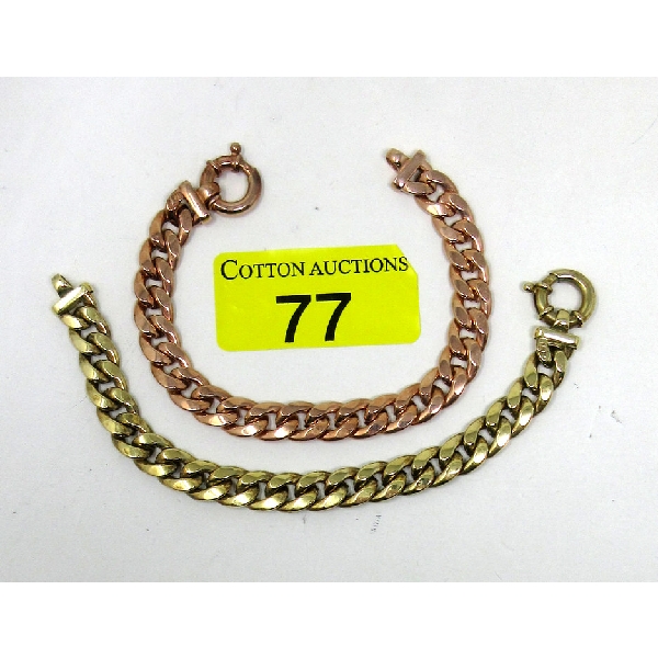 2 Italian Unoaerre .925 Silver Bracelets