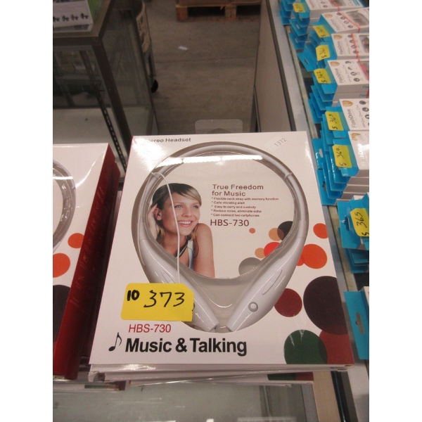 10 New HBS-730 Stereo Headsets - White