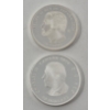 Image 2 : 2 x 1 Oz .9999 Silver The Spanish Dollar Coin Set 