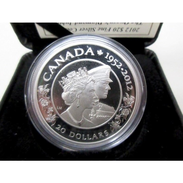 2012 .9999 Silver 1 Oz Queens Diamond Jubilee Coin 