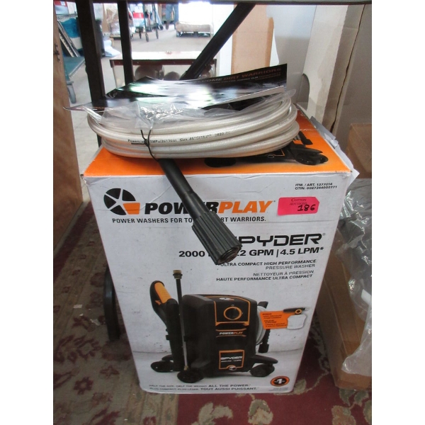 Power Play Spyder 2000 PSI Pressure Washer 