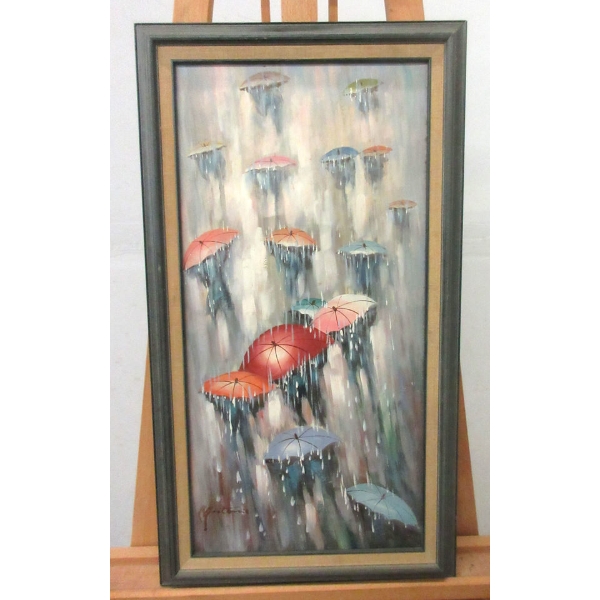 Abstract Paint on Canvas Wall Art 