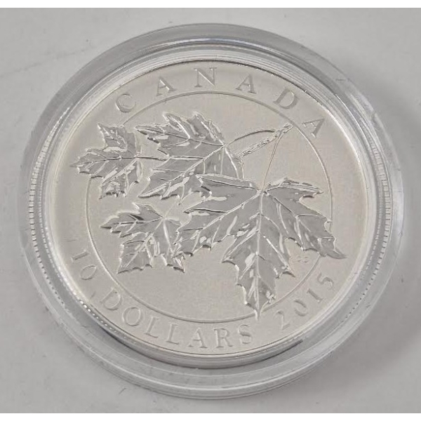 Half Oz .9999 Silver 2015 Canada Maple Leaf Coin