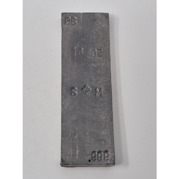 16 Oz .999 Fine Lead Sasquatch Metal Mint Bar