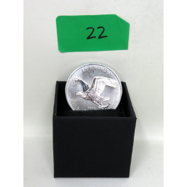 1 Oz .9999 Silver 2014 Canada Bald Eagle Coin 