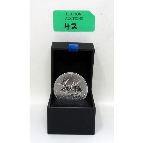 1 Oz .9999 Silver Canada Moose Coin 
