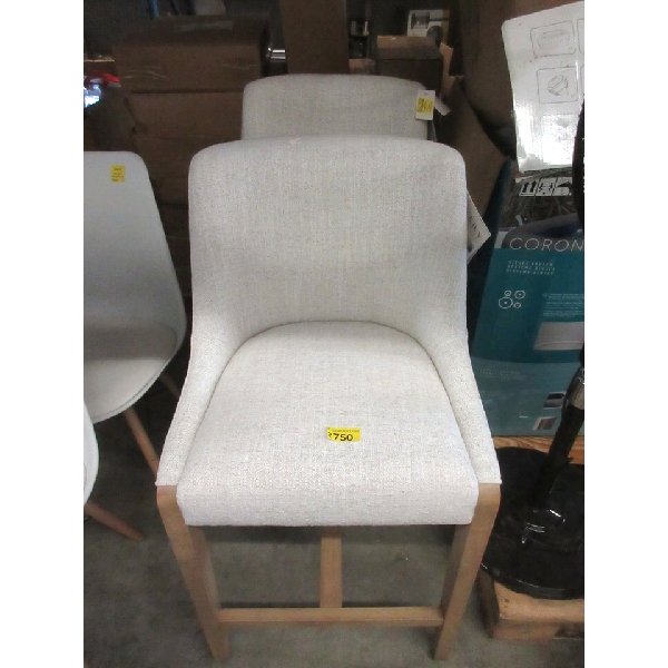 2 Aiden & Ivy Fabric Upholstered Counter Stools