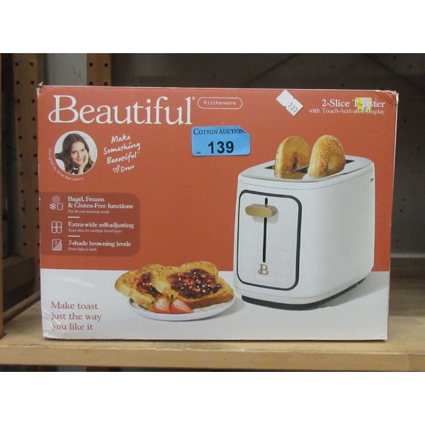 Drew Beautiful 2-Slice Toaster - Wide Slot