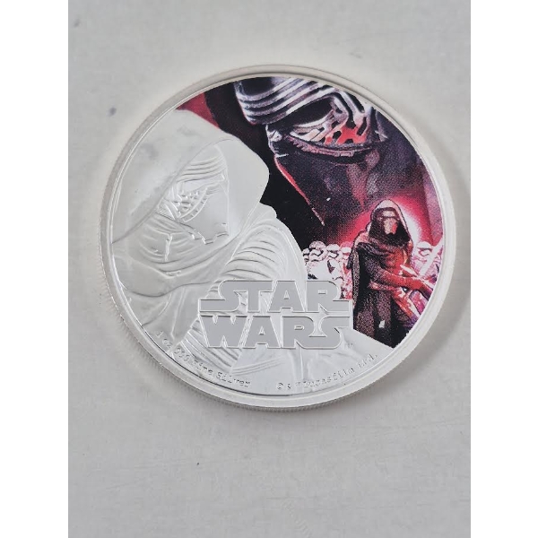 1 Oz .999 Silver 2016 Star Wars: Kylo Ren Coin 