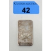 Image 1 : Vintage 1 Oz .999+ Silver 1983 Seasons Greetings Bar 
