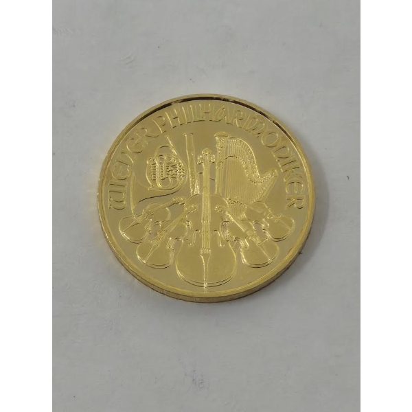 1/10 Oz .9999 Fine Gold 2023 Philharmoniker Coin 