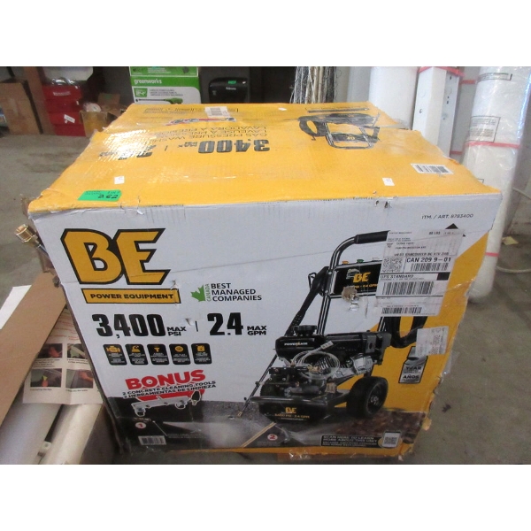 BE 3400 PSI Gas Pressure Washer