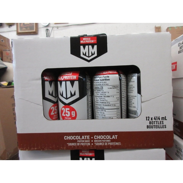 3 Cases of 12 Chocolate Muscle Milk Protein
