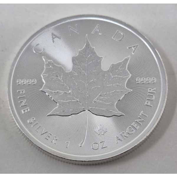1 Oz .9999 Silver 2025 Canada Maple Leaf Coin 