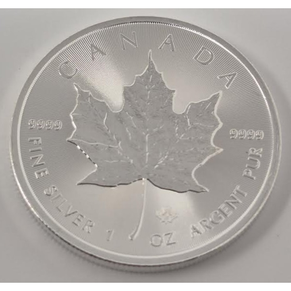 1 Oz .9999 Silver 2025 Canada Maple Leaf Coin 