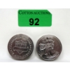 Image 1 : 2 x 1 Oz .999 Fine Titanium Walking Liberty Motif Rounds