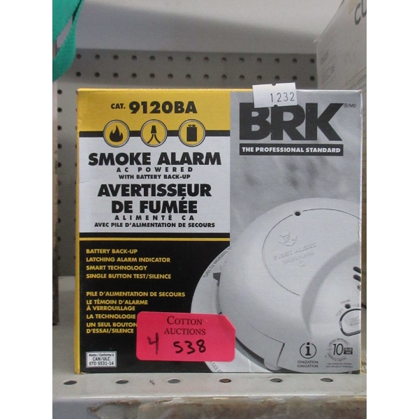 4 BRK Smoke Alarms - CAT. 9120BA