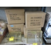 Image 1 : 2 Sets of 2 Acrylic Cosmetics Boxes with Gold Edges