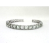 Image 2 : Three .925 Sterling Silver Crystal Bracelets