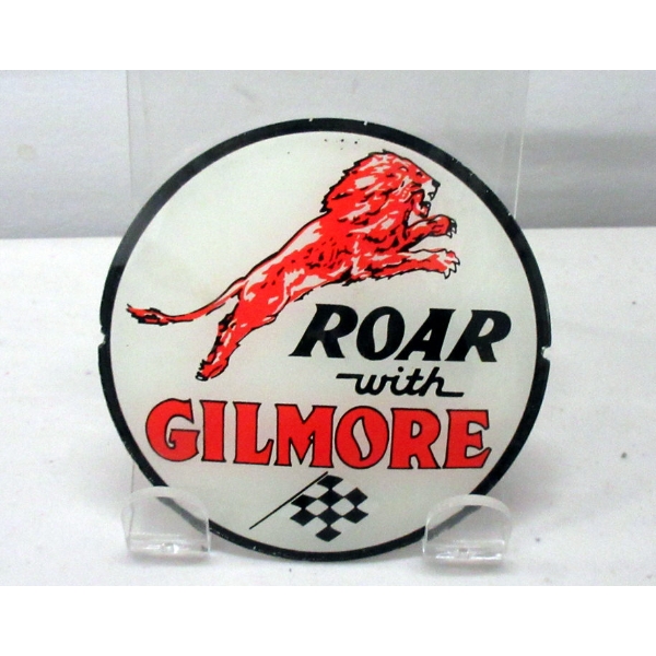 Vintage "Roar with Gilmore" 4" Glass Insert