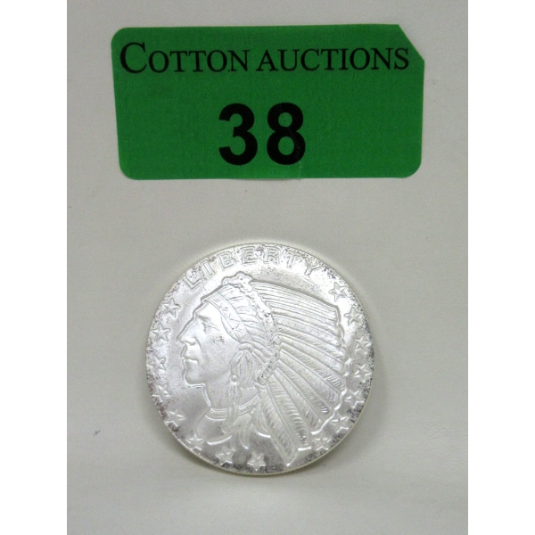 1 Oz .999 Silver Eagle Golden State Mint Round 
