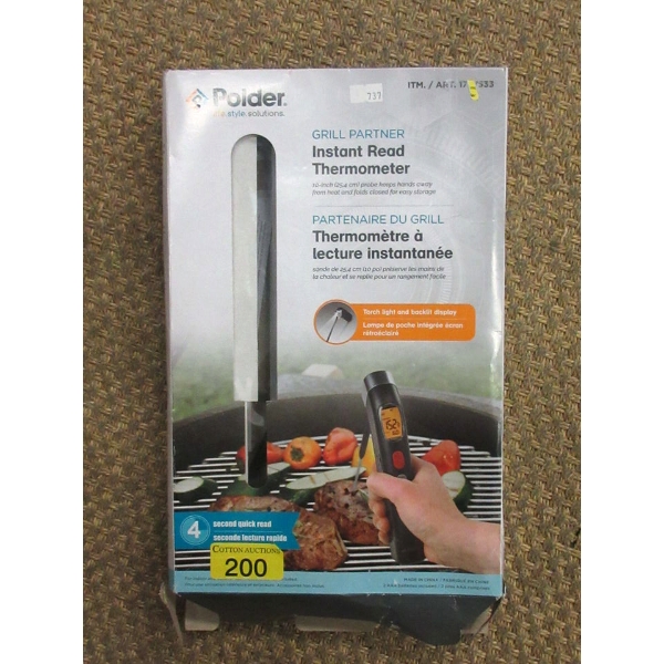 Polder Grill Partner Instant Read Thermometer