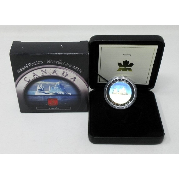 2004 .9999 Silver 1 Oz Iceberg Hologram Coin 