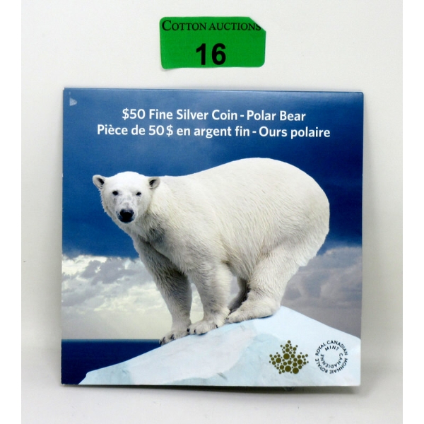 15.87 Gram .9999 Silver 2014 Polar Bear Coin 