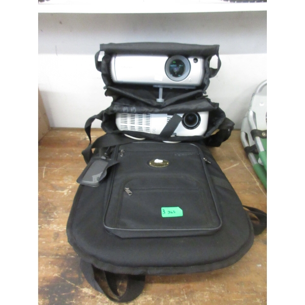 2 Projectors in Bags & 1 Fender Gig Bag